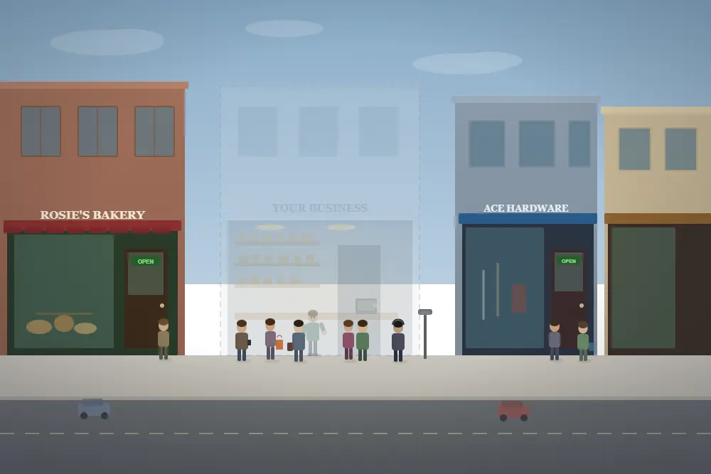 why isnt my website showing up on google translucent storefront on a busy street with owner looking out unseen